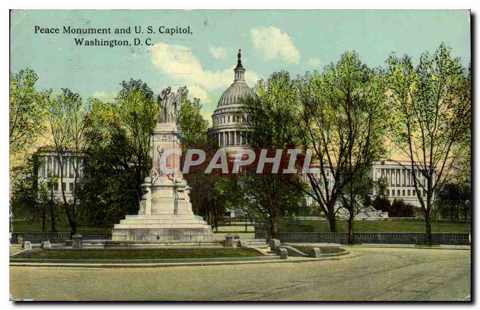 CPA Peace Monument And U S Capitol Washington D C