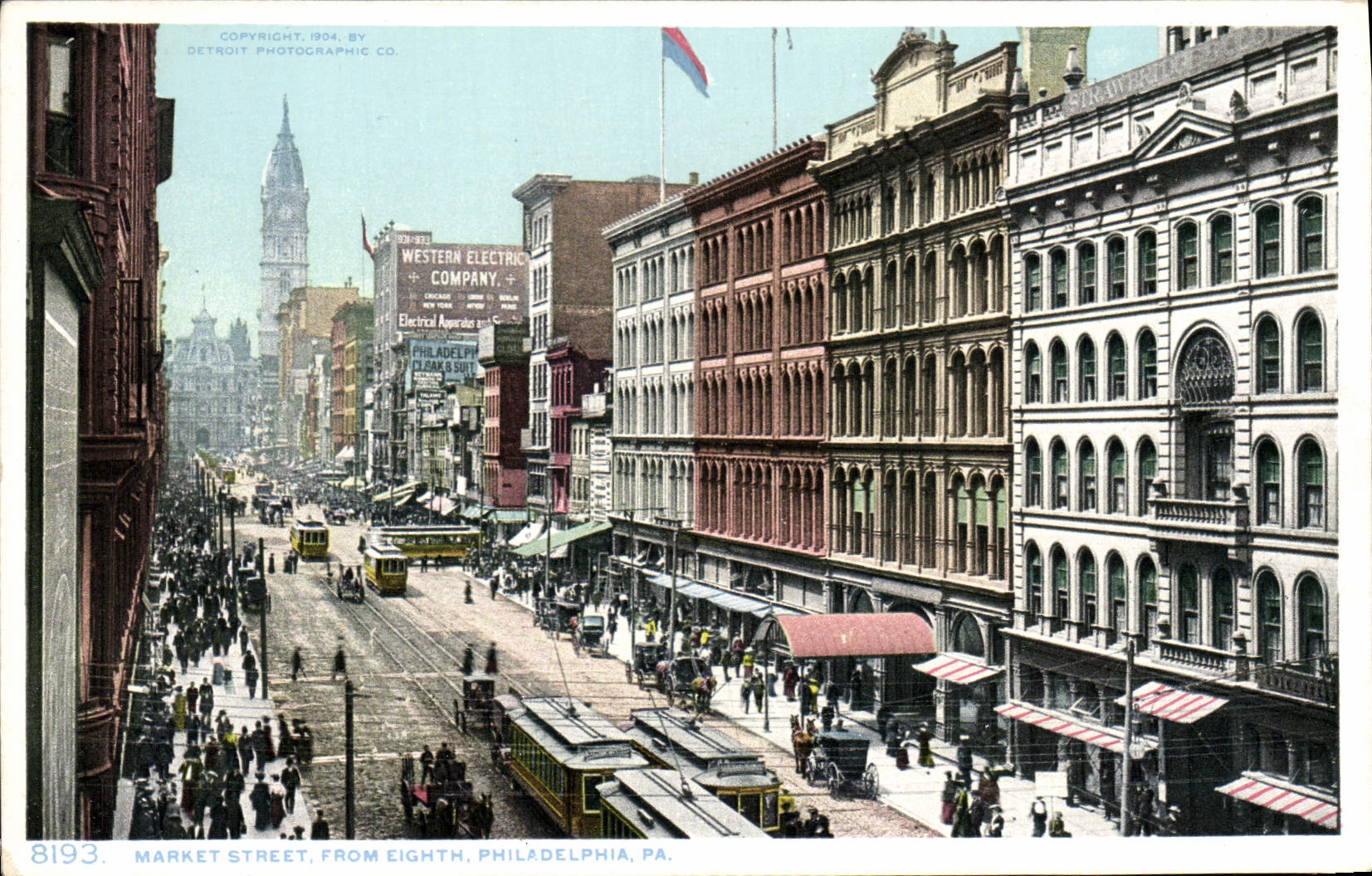 CPA Market Street From Eighth Philadelphia Pa Tramway