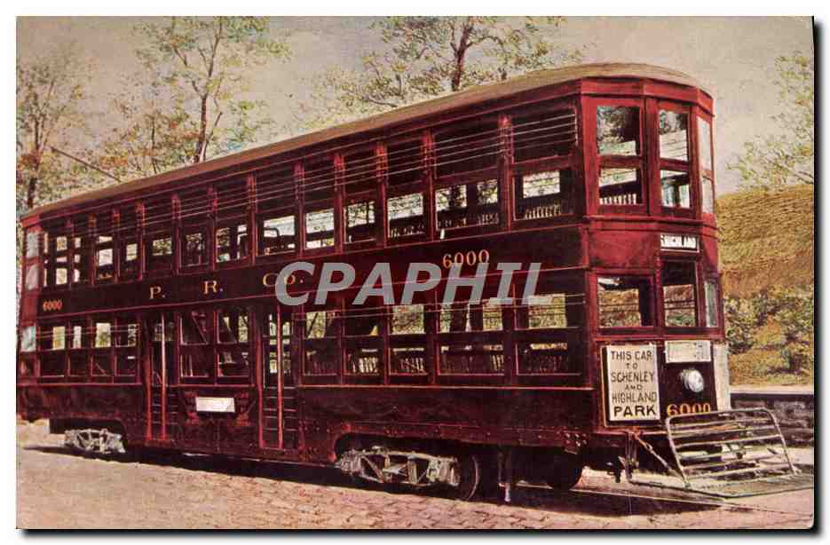 CPA Pittsburgh Railways Company The Archetype of a fleet od double deck cars