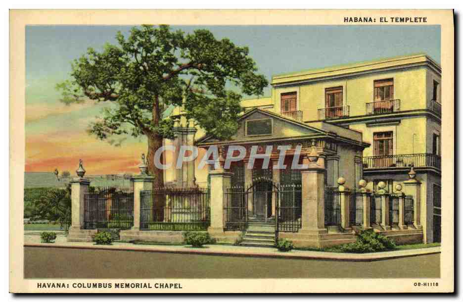 CPA Havana Columbus Memorial Chapel Cuba