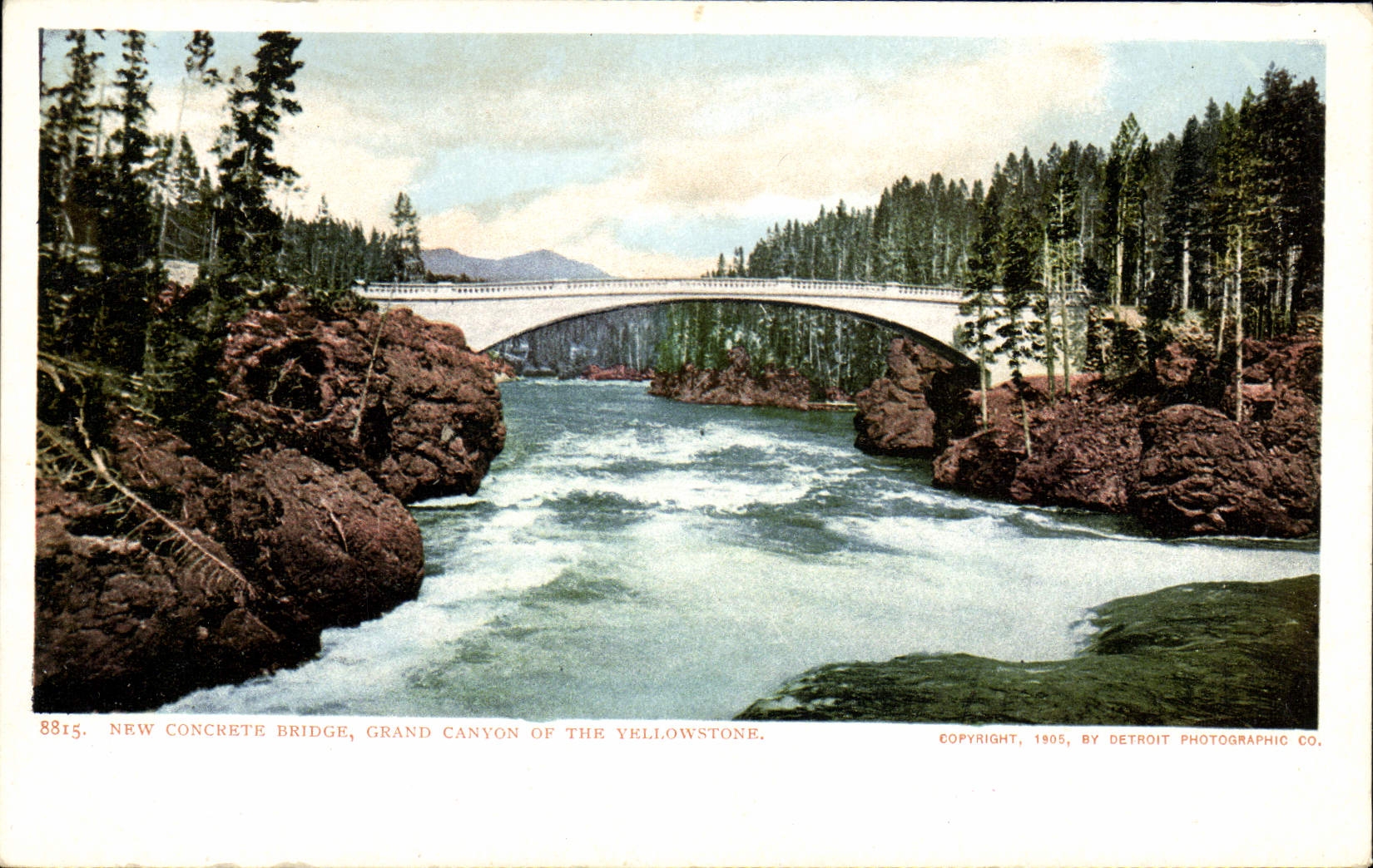 CPA New Concrete Bridge Grand Canyon Of The Yellowstone