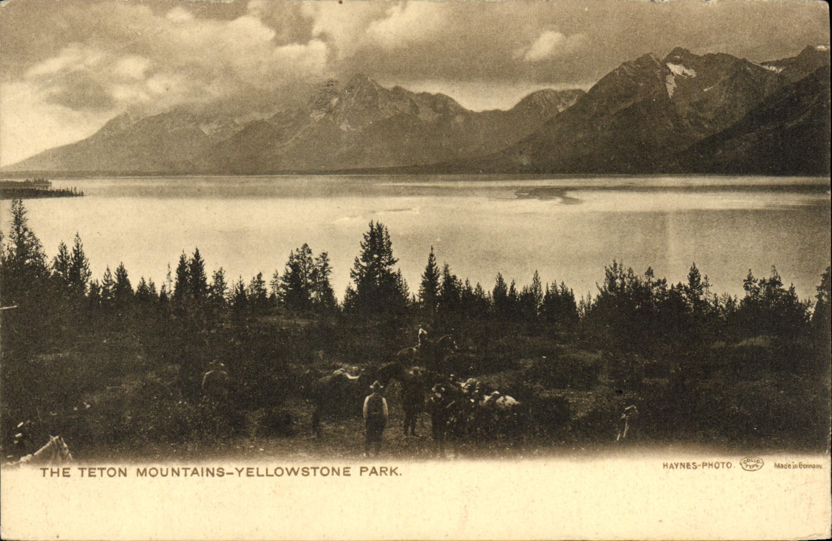 CPA The Teton Mountains Yellowstone Park