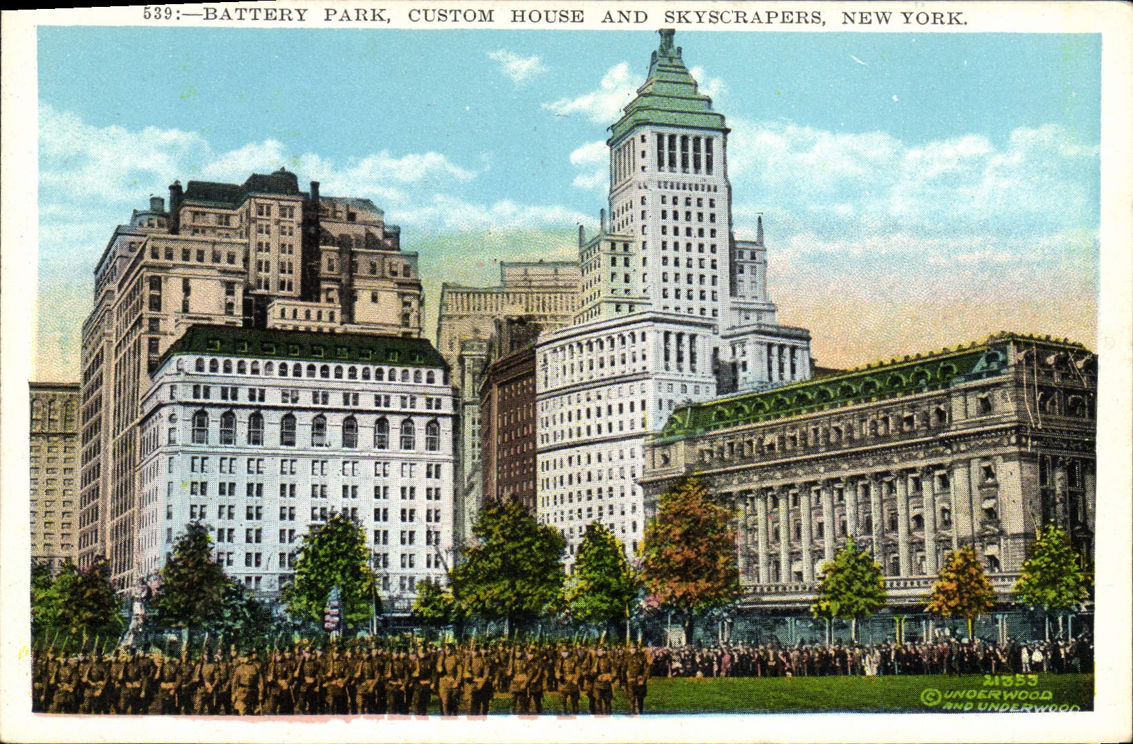 CPA Battery Park Custom House And Skyscrapers New York