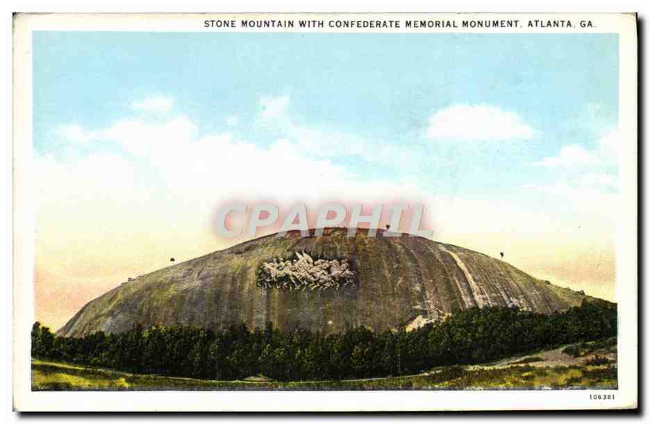 CPA Stone Mountain With Confederate Memorial Monument Atlanta Ga