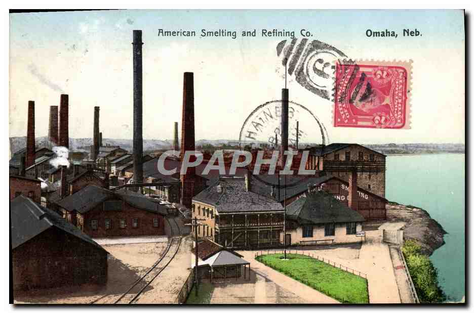 CPA American Smelting And Refining Co Omaha Neb Raffinerie