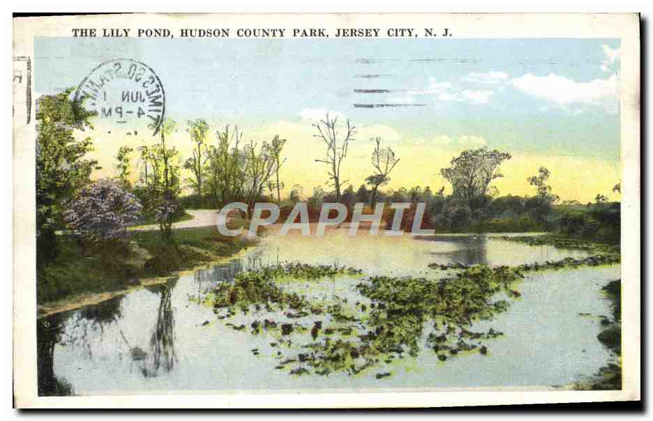 CPA The Lily Pond Hudson County Park Jersey City N J
