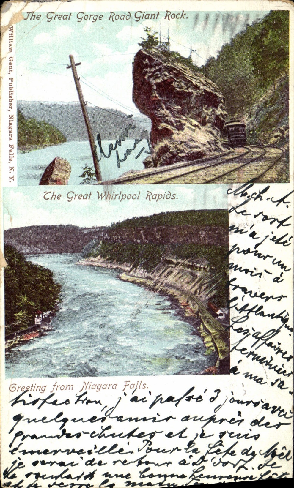 CPA The Great Whirlpool Rapids Greetings From Niagara Falls