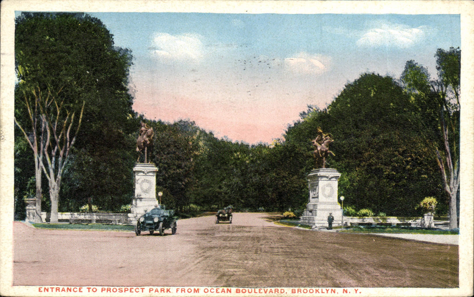 CPA Entrance To Prospect Park From Ocean Boulevard Brooklyn N Y