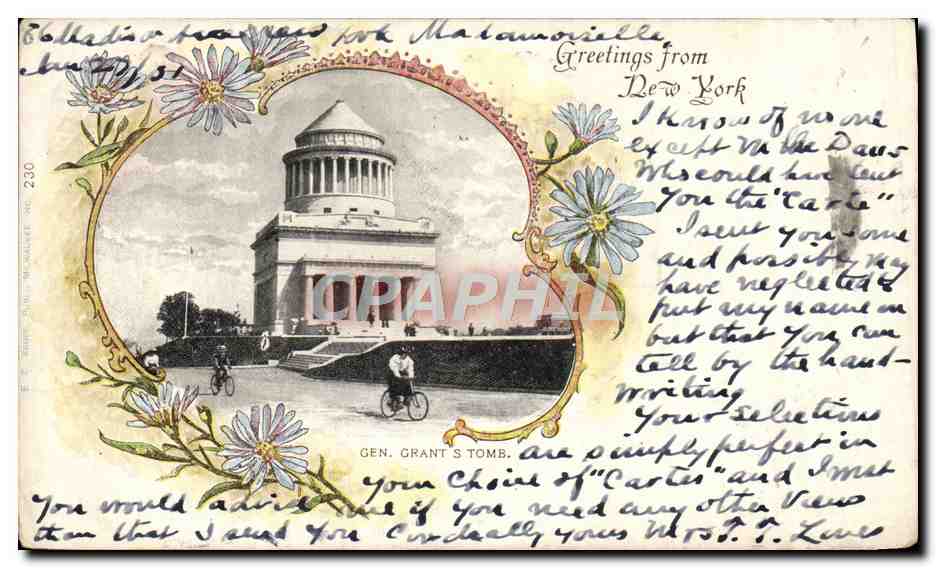 CPA Greetings From New York Gen Grant's Tomb