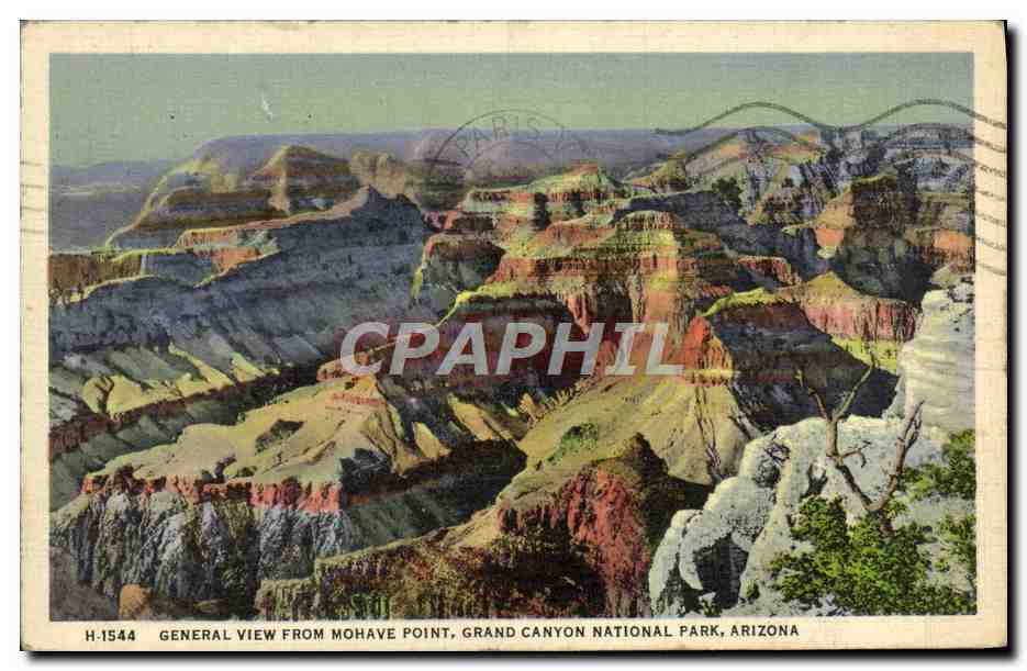 CPA General View From Mohave Point Grand Canyon National Park Arizona