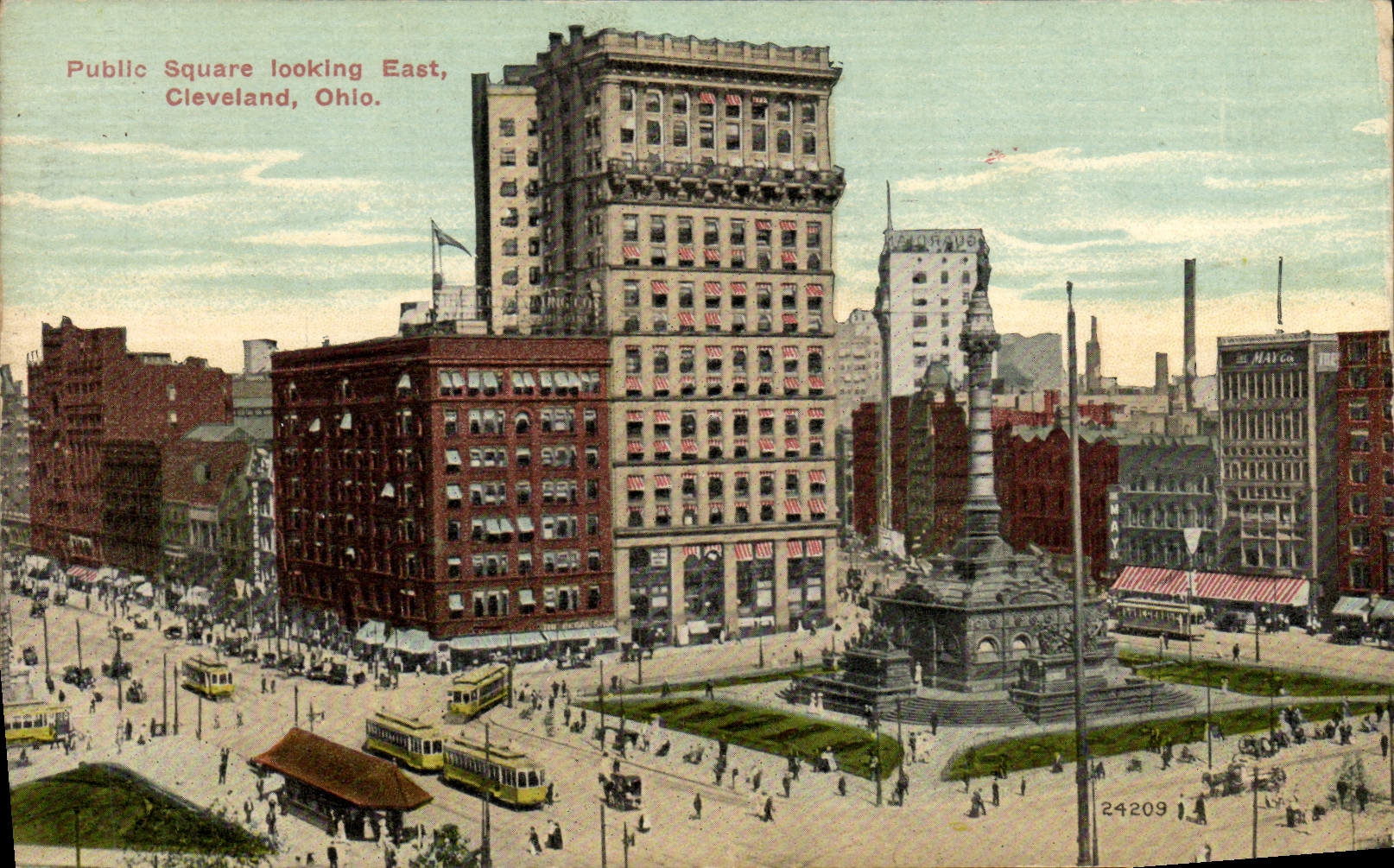 CPA Publis Square Looking East Cleveland Ohio