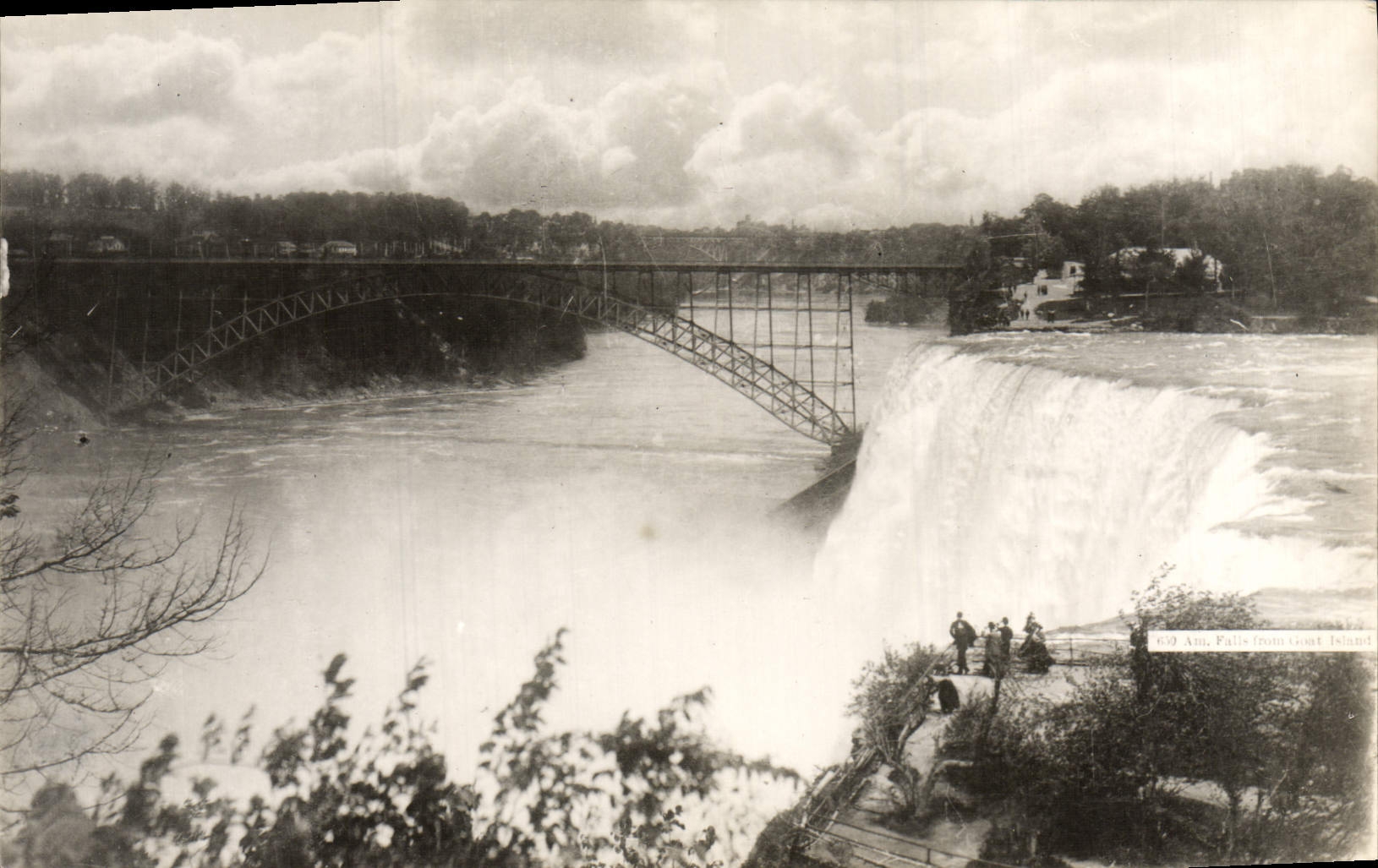 CPA American Falls from Goat Island