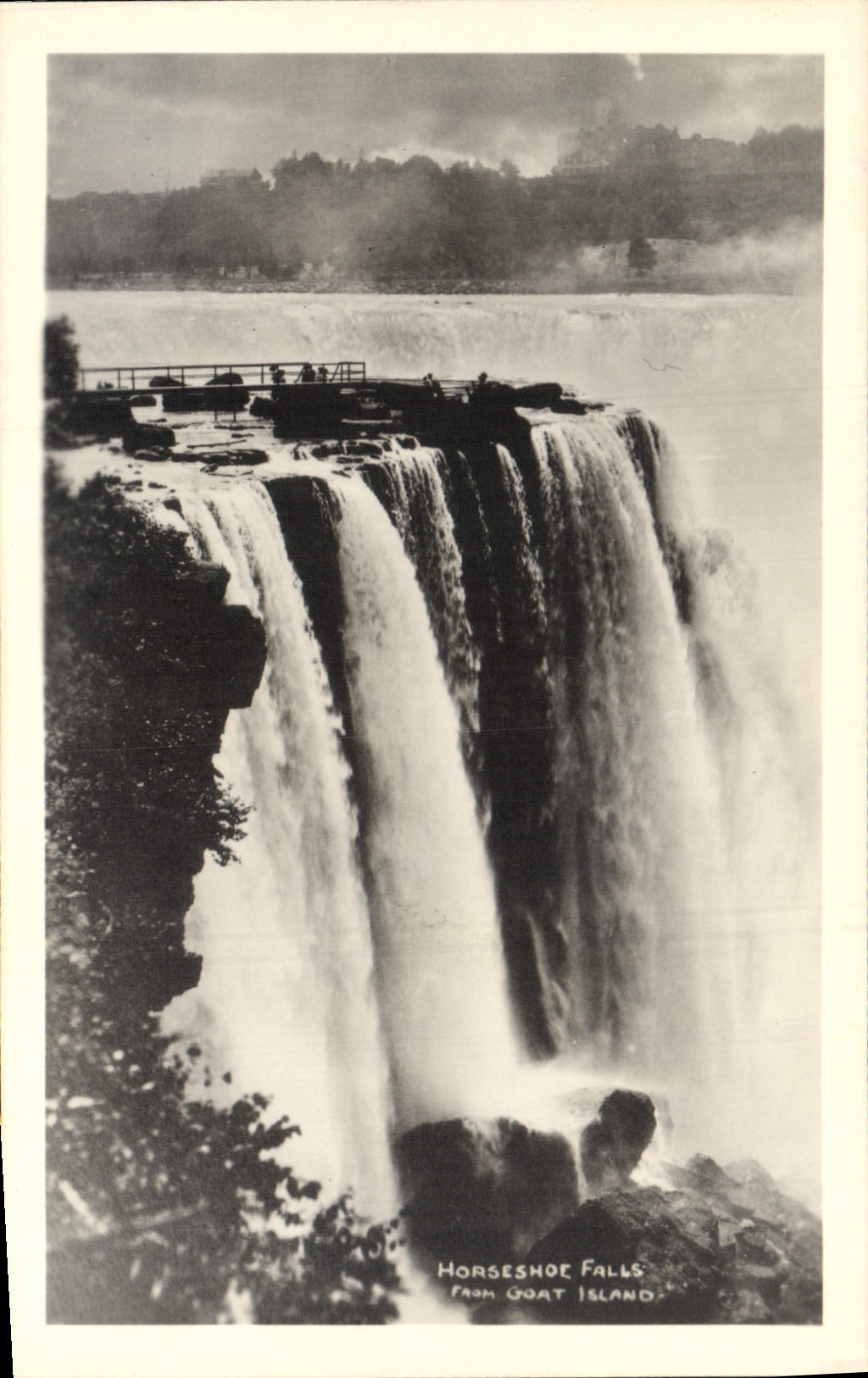 CPA Horseshoe Falls from Goast island