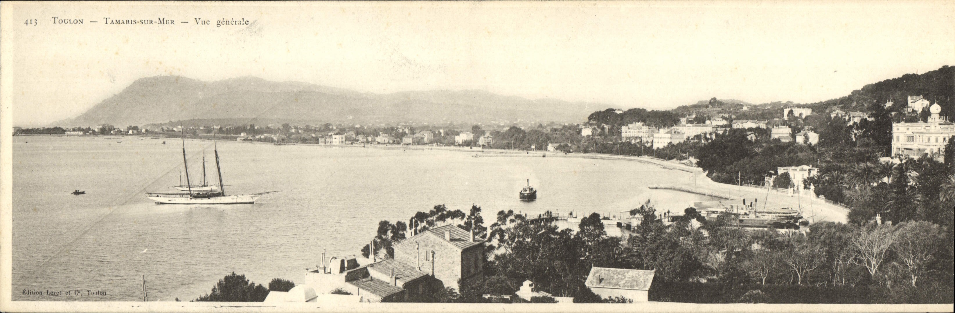 Toulon – Tamaris-sur-Mer – Vista general — Edición Laguer & Cie, Toulon, n.º 413
