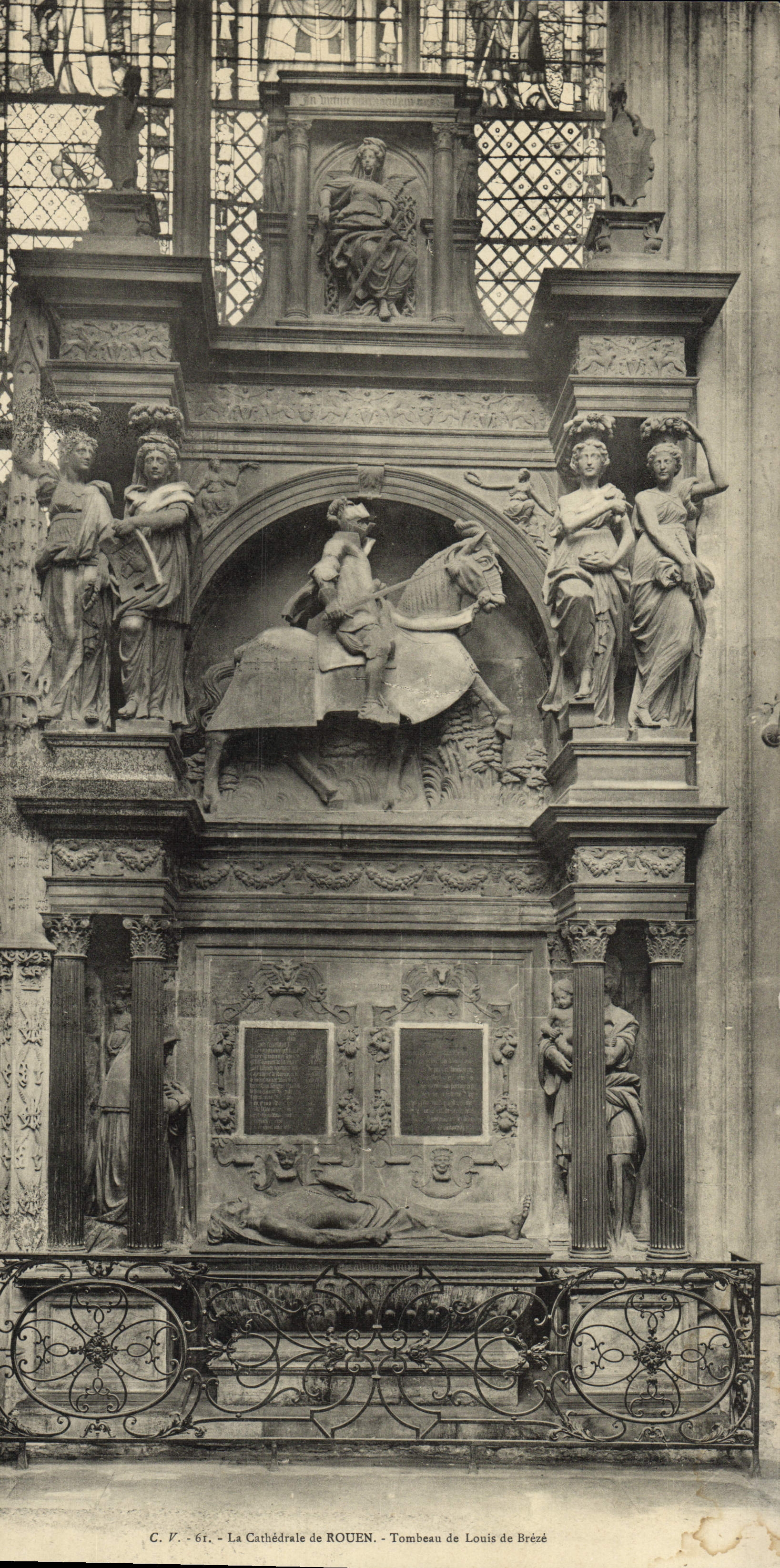 Tombeau de Louis de Brézé — Cathédrale de Rouen — C.F. - 61