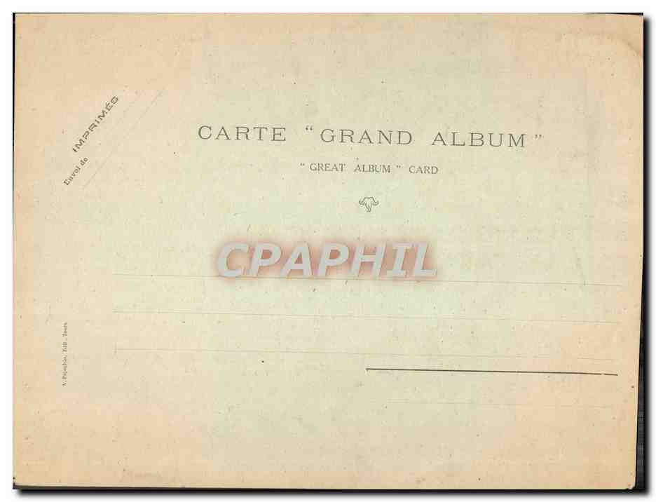 CPA Grand Format Tours La Cathedrale St Gatien 21 * 28 cm — Reverso