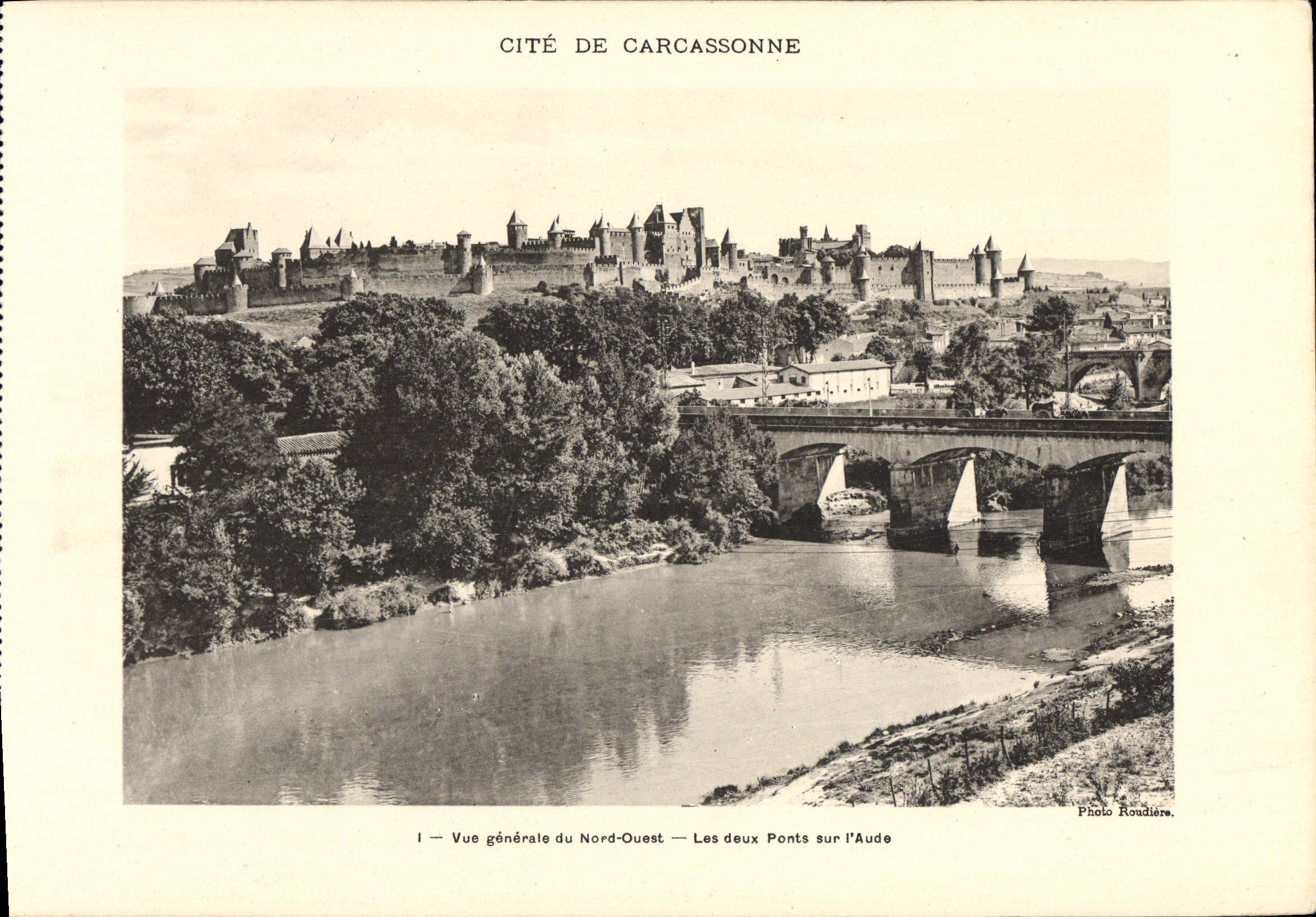 CPA Grand Format Cite De Carcassonne Vue Generale Du Nord Ouest 20 * 14 cm