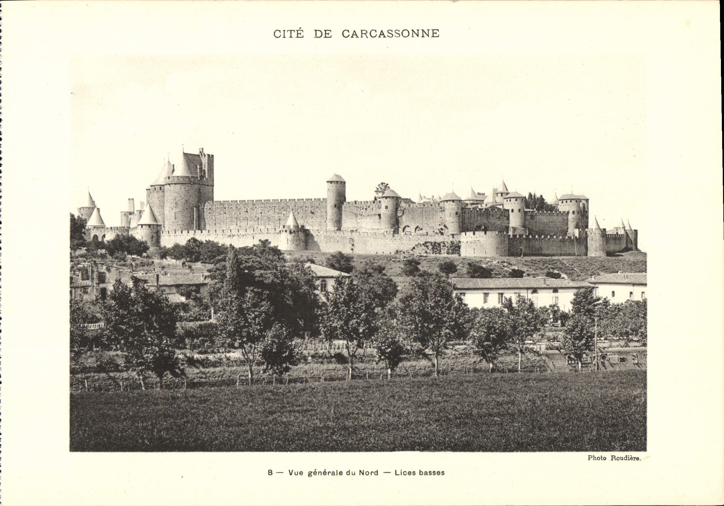 CPA Grand Format Cite De Carcassonne Vue Generale du Nord 28 * 23 cm
