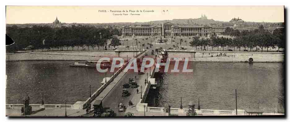 Paris - Panorama der Concorde-Platz — A.P. - Concorde-Platz - Panorama