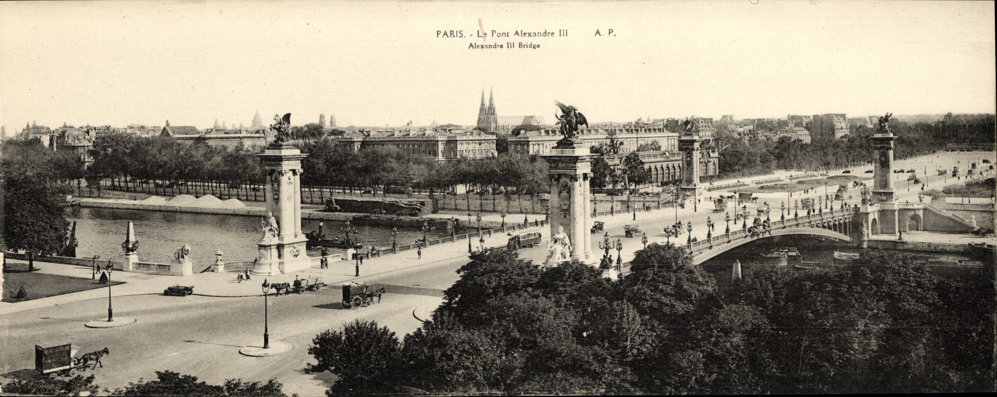 Paris - Die Brücke Alexandre III — A.P. (Alexandre III Brücke)