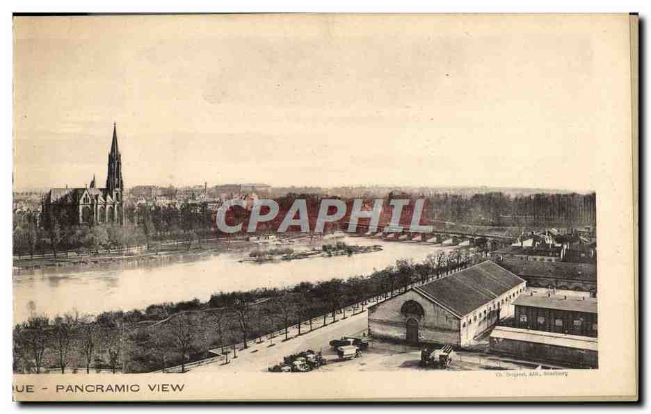 Metz - Vue panoramique — Ch. Griguet, édit. Strasbourg — Verso