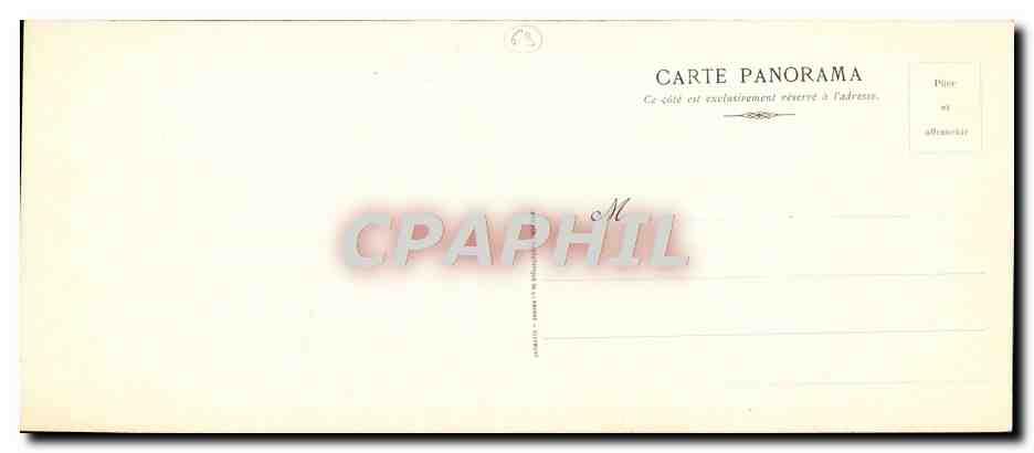 Vista generale di PONTGIBAUD — panorama — editore G. Baud, Pontgibaud — Verso