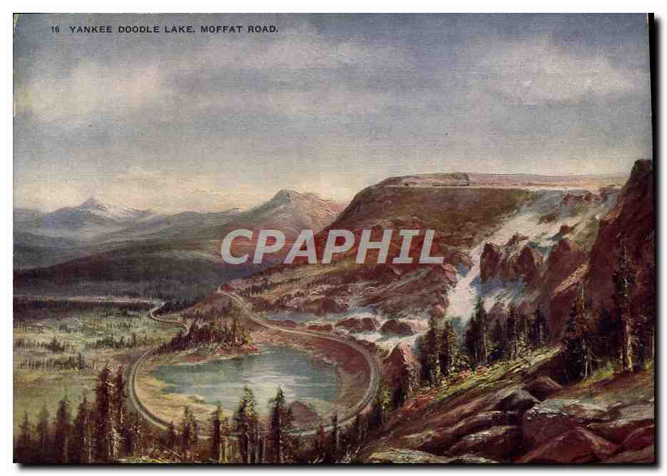 Yankee Doodle Lake, Moffat Road — carte postale illustrée — William A. Hatters Publishers