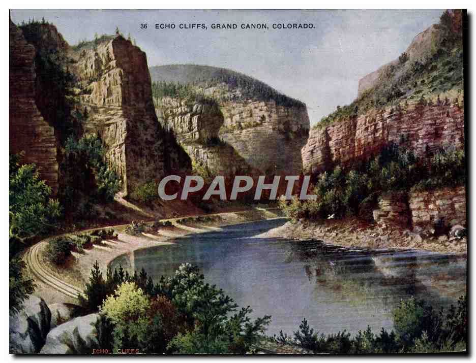 CPA Grand Format Echo Cliffs Grand Canon Colorado 20 * 14 cm