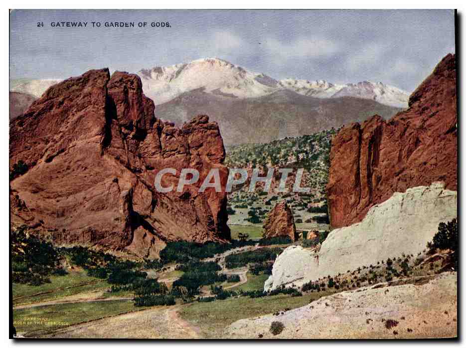 CPA Grand Format Gateway to Garden of Gods 20 * 14 cm