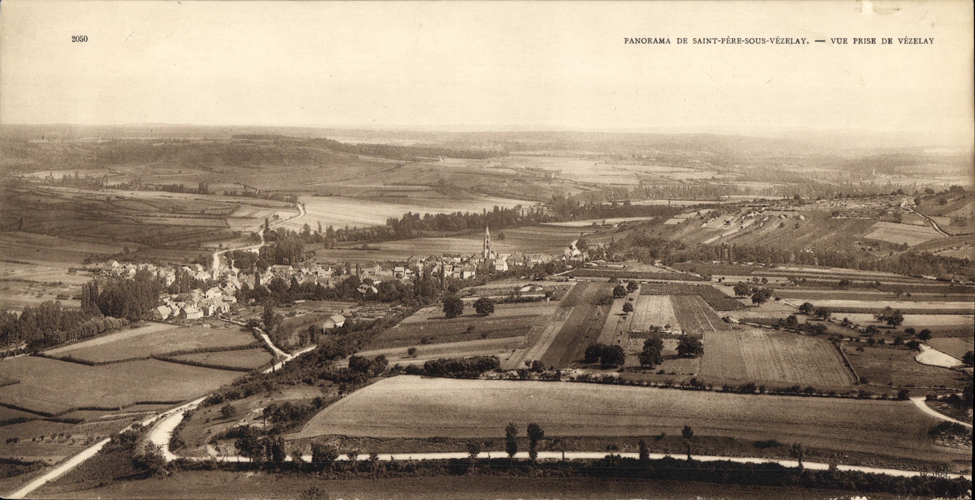 Saint-Père-sous-Vézelay — panorama — vue prise de Vézelay