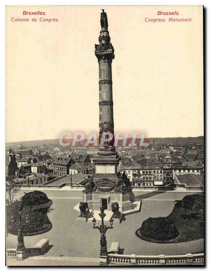 CPA Grand Format Bruxelles Colonne Du Congres 18 * 14 cm