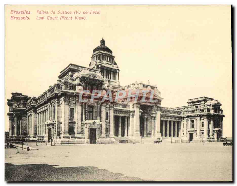 CPA Grand Format Bruxelles Palais De Justice 18 * 14 cm