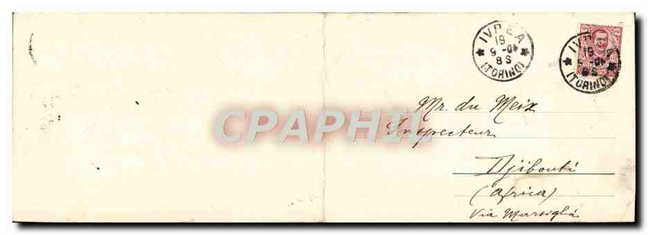 CPA Grand Format Panorama Ivrea 27 * 9 cm — Rückseite
