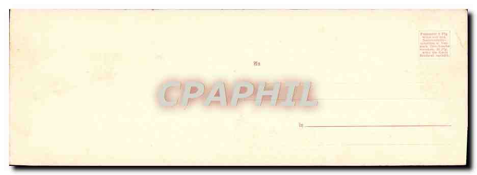 CPA Grand Format Gruss Aus Munchen 28 * 9.5 cm — Verso