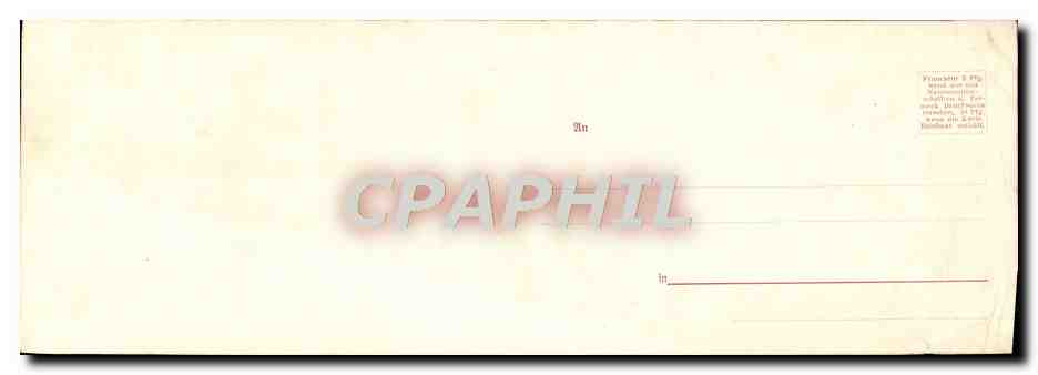 CPA Grand Format Gruss Aus Munchen Cheval 28 * 9.5 cm — Verso