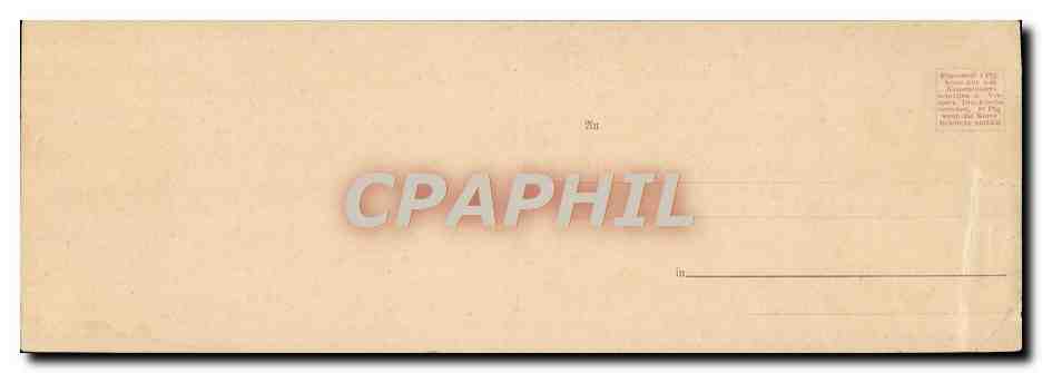 CPA Grand Format Gruss Aus Munchen 28 * 9.5 cm — Verso