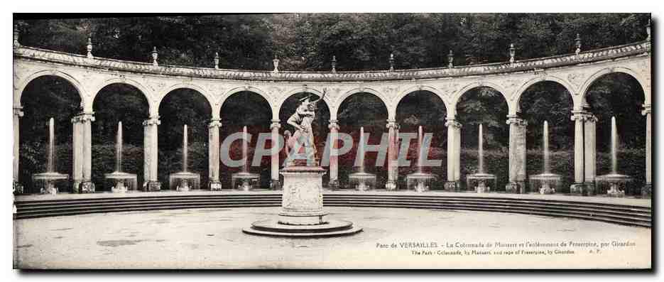 Parc de VERSAILLES — La Colonnade de Monsieur et l'Ornement de Frépérinze, par Giraudon