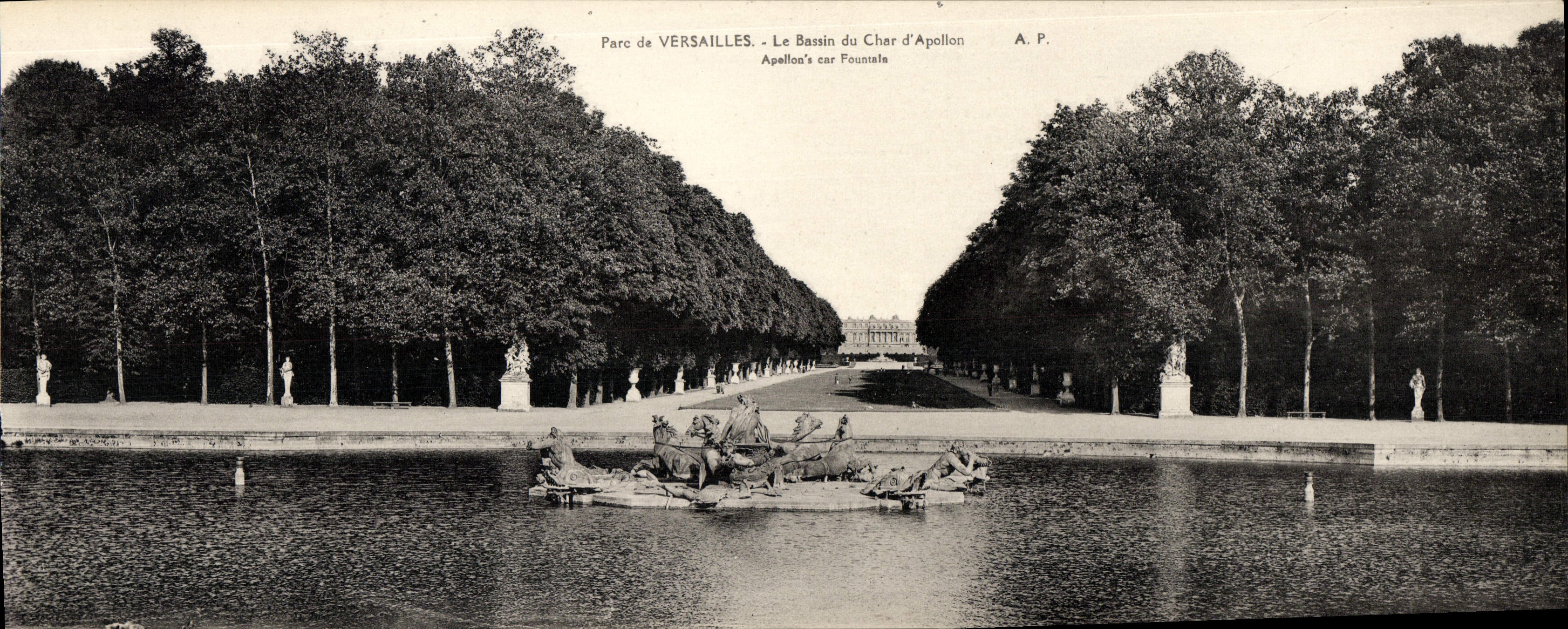 Parc de VERSAILLES - Le Bassin du Char d'Apollon — A.P.