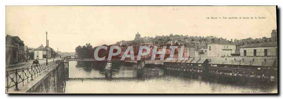 Le Mans — Vue partielle et Quai de la Barthe — Photographie E. Boucher, n° 34
