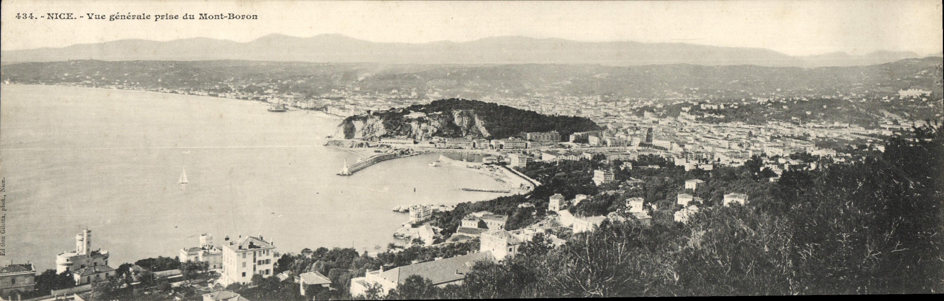 NICE — Allgemeiner Blick vom Mont-Boron — Verlag: Éd. G. Guitton, Nr. 434