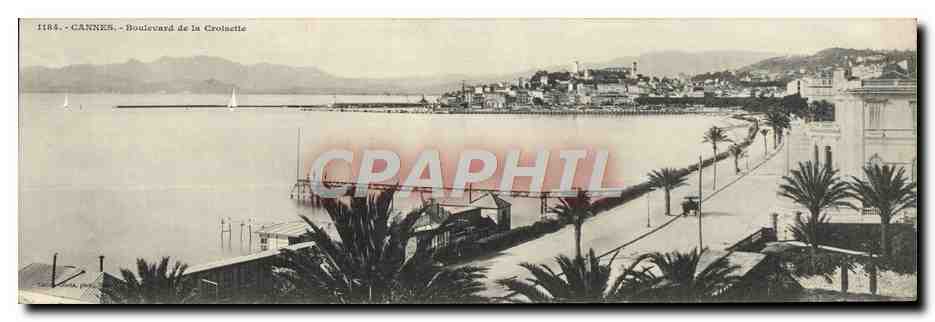 CANNES - Boulevard de la Croisette — vue panoramique — éditeur CPAPHIL, n° 1184