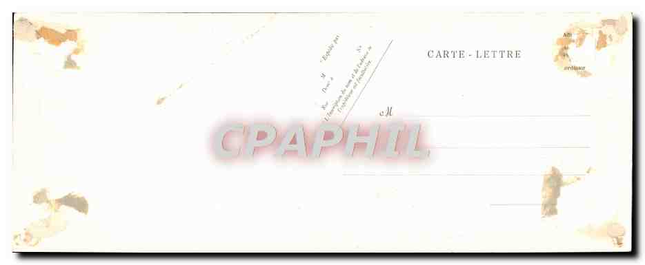 Cartolina d'epoca Grand Format Cartolina d'epoca Marittima Militare Francese Il Carlemagne corazzata d'escadra a torri Bateau 28 * 11 cm — Verso