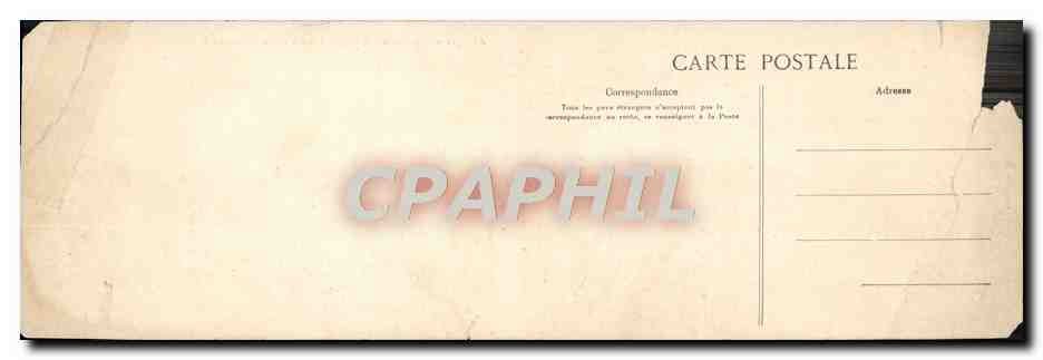 CPA Grand Format Afrique Occidentale Dakar Panorama Senegal E Rade 28 * 11 cm — Rückseite