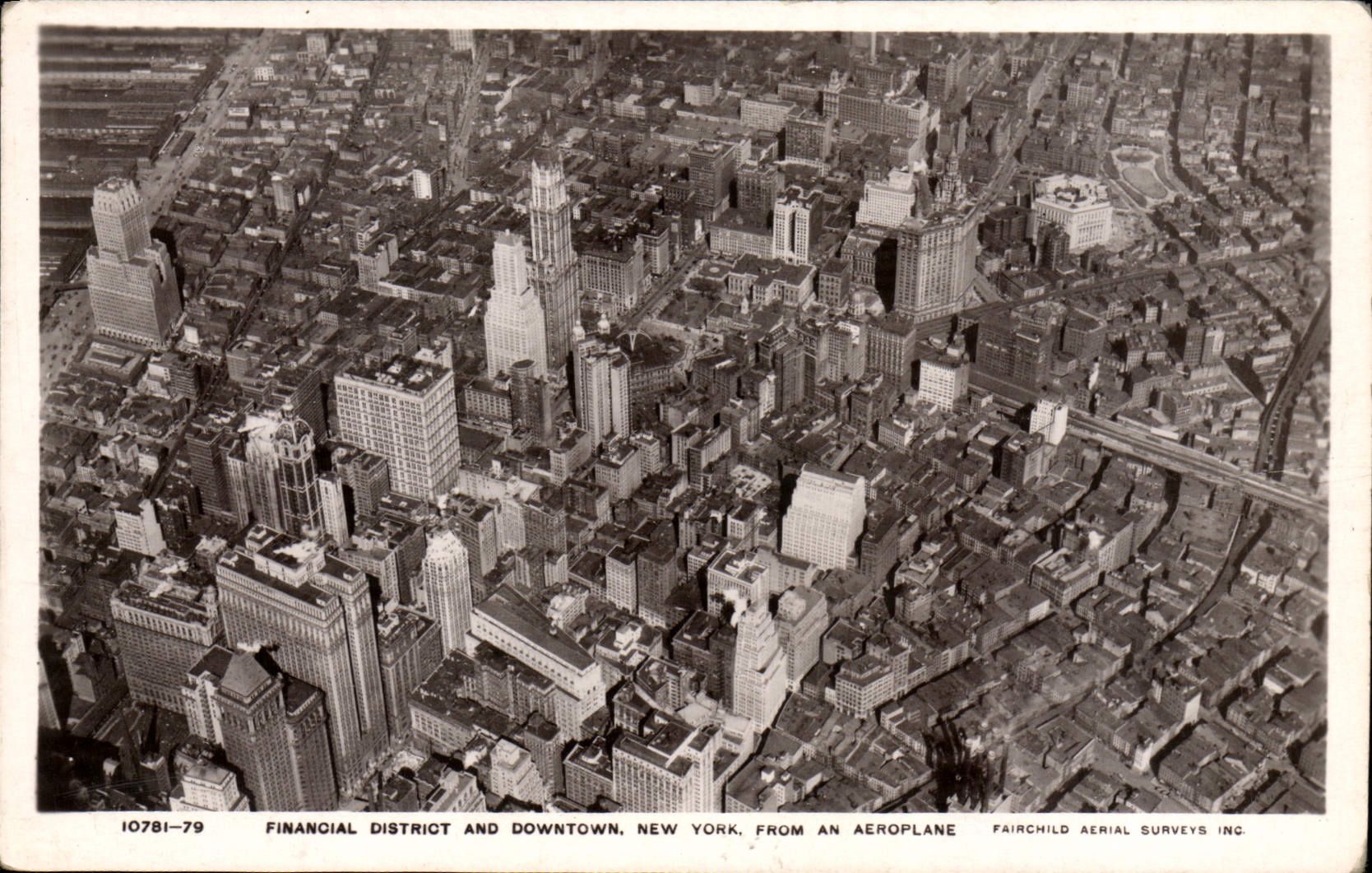 CPA Financial District And Downtown New York From An Aeroplane