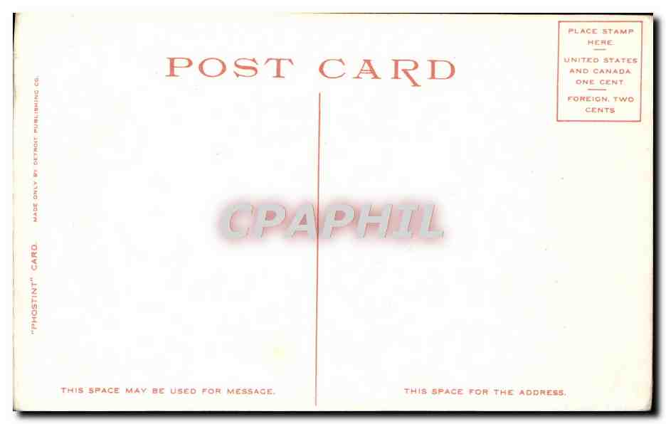CPA Masonic Temple Chicago Franc Macon Franc Maconnerie — Back