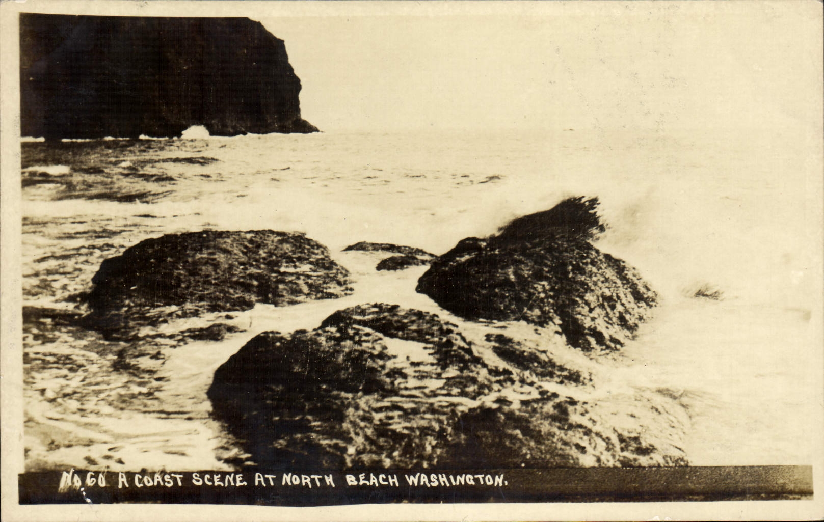 CPA A Coast Scene At North Beach Washington