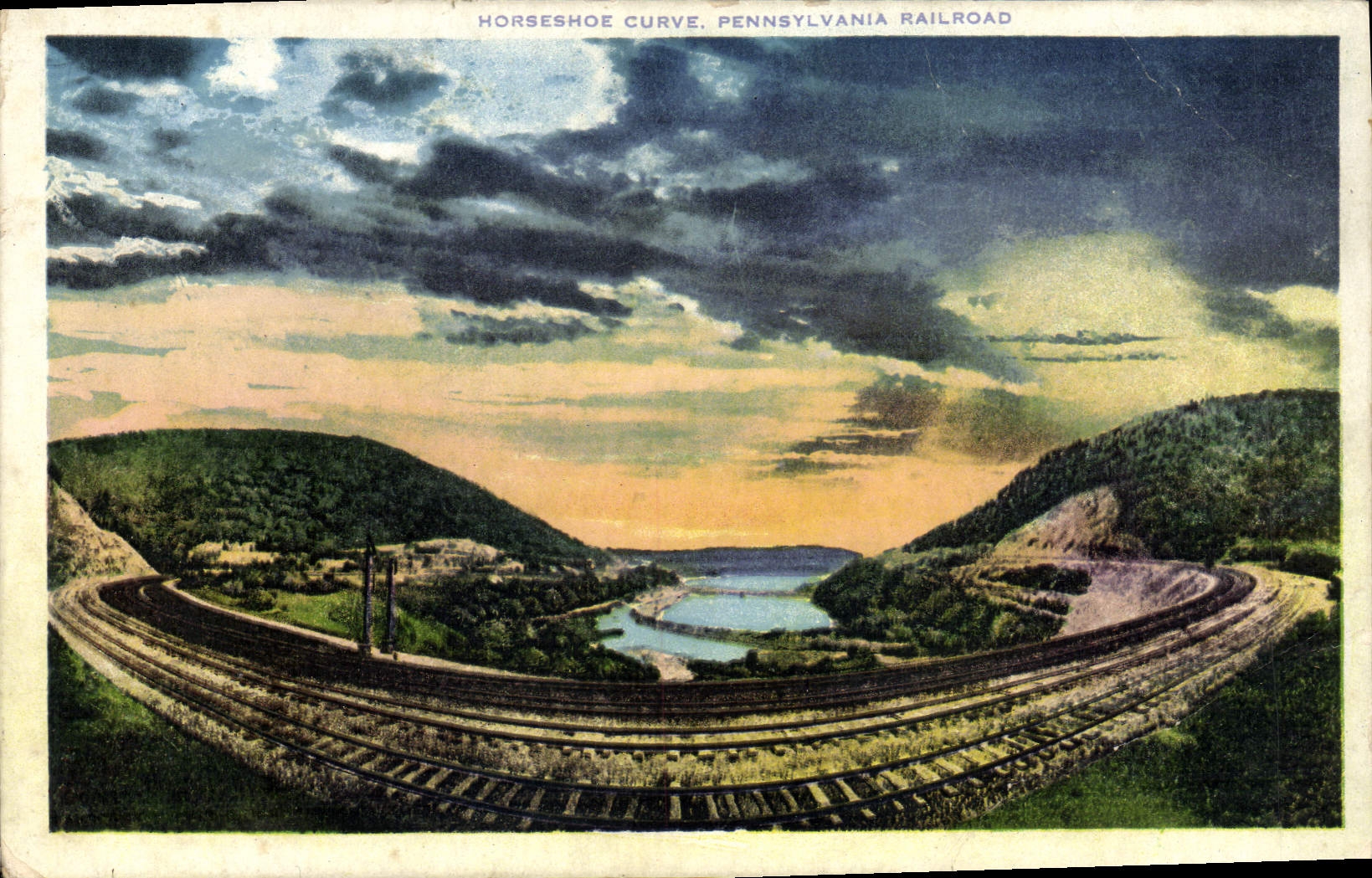 CPA Horseshoe Curve Pennsylvania Railroad