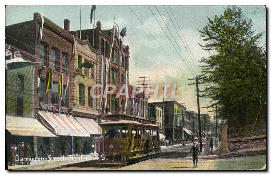 CPA Barrington Street Halifax N S Tramway 