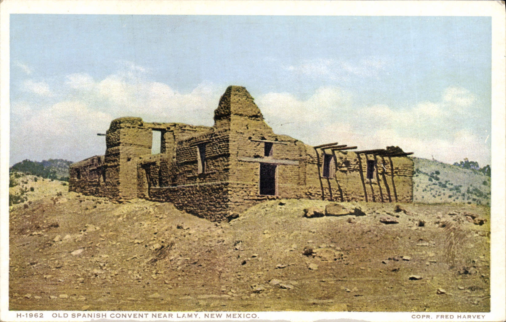 CPA Old Spanish Convent Near Lamy New Mexico