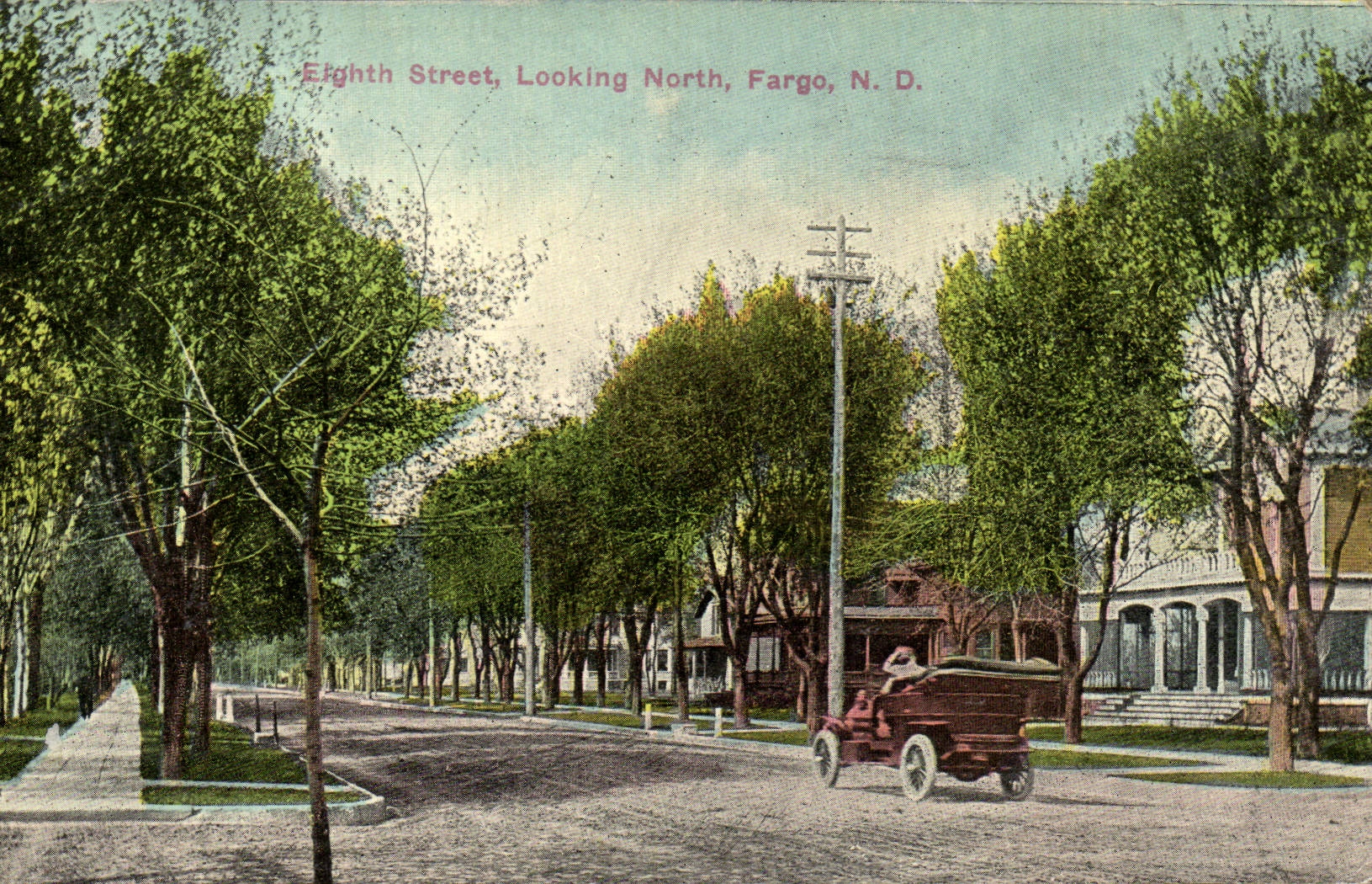 CPA Eighth Street Looking North Fargo N D Automobile